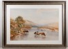 Frederick Tucker  (b.1860-1935) 'Highland cattle watering'