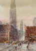 Michael Crawley (b.1938) 'Snowy Day Empire State New York'