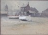 Robert Hagan (b.1947) 'Fishing boats on the shingle Aldeburgh'