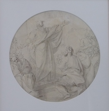 Benjamin West PRA (1738-1820)'Study for Paul preaching at Athens 1799'