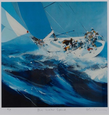 Glyn Macey (b.1969) 'Blue Water Speed'