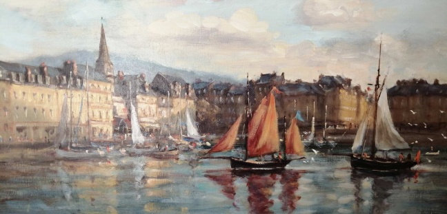 Michel Hertz (b.1933) 'Vue du Port de Honfleur'