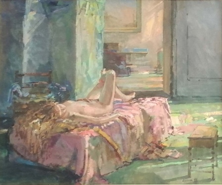 Robert Brown  NEAC (b.1936) 'Sunny morning'.