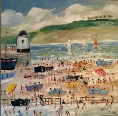 Simeon Stafford (b.1956) 'Beach at St.Ives'
