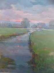 David Poole PPRP ARCA (b.1931) 'River Evening'