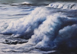 Marina Syntelis (b.1975) 'Sea Clouds' Special Ltd Edition Canvas Print
