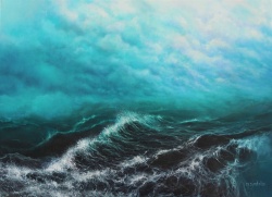 Marina Syntelis (b.1975) 'Underwaves' Special Ltd Edition Canvas Print