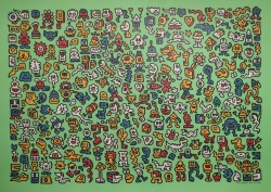 Mr Doodle  (b.1994) 'Alien Town 2020'